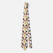 Herbstfarben Muster Krawatte (Vorderseite)