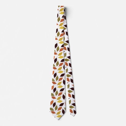 Herbstfarben Muster Krawatte (Vorderseite)