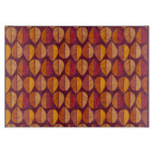 Herbstfarben-Muster Schneidebrett (Vorderseite)