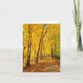 Herbstfarben ohne Notecard Dankeskarte (Vorderseite)