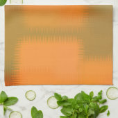 Herbstfarben Orange Rot Gelb Grün braun Geschirrtuch (Gefaltet)