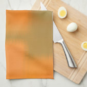 Herbstfarben Orange Rot Gelb Grün braun Geschirrtuch (Viertel Falte)