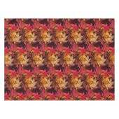 Herbstfarben-Orange verlässt Erntedank Tischdecke (Vorderseite (Horizontal))
