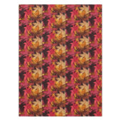 Herbstfarben-Orange verlässt Erntedank Tischdecke (Vorderseite)