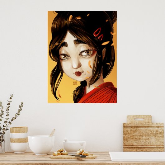 Herbstfarben Poster (Küche)