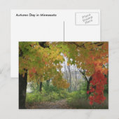 Herbstfarben Postkarte (Vorne/Hinten)