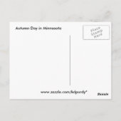 Herbstfarben Postkarte (Rückseite)