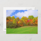 Herbstfarben Postkarte (Vorne/Hinten)