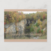 Herbstfarben Postüberqueren Postkarte (Vorderseite)