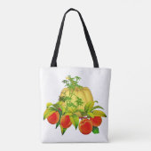 Herbstfarben Pumpkin Red Apple Trendy Shopping Tas Tasche (Rückseite)