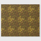 Herbstfarben quiggles Muster Geschenkpapier (Flach)