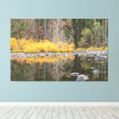 Herbstfarben Reflektionen Leinwanddruck (Insitu (Holzboden))