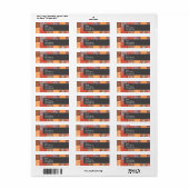 Herbstfarben; Rot, Orange, braune Patchwork (Vorne)