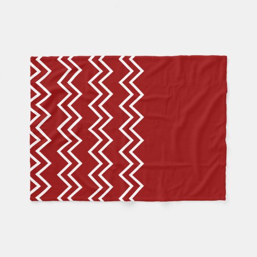 Herbstfarben rot und weiß fleecedecke (Vorderseite (Horizontal))