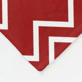 Herbstfarben rot und weiß fleecedecke (Ecke)