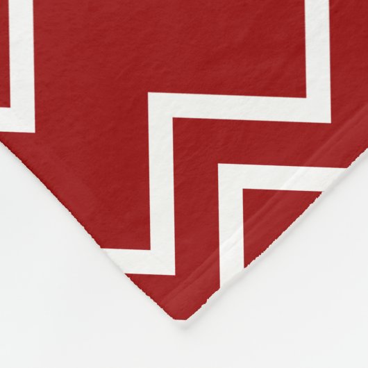 Herbstfarben rot und weiß fleecedecke (Ecke)