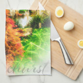 Herbstfarben rotes Acer Teetüchern Geschirrtuch (Viertel Falte)