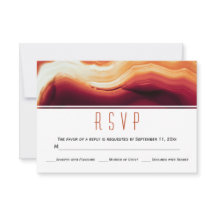 Herbstfarben Rotes Agerateschleiß Hochzeit RSVP