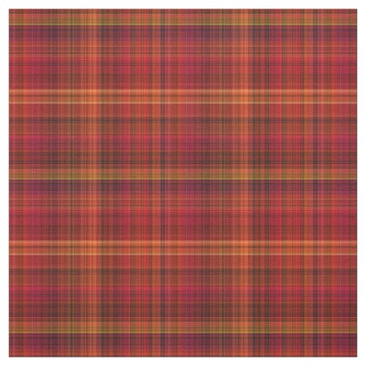 Herbstfarben Rotes Gold Kariertes Stoffmuster Stoff (Muster)