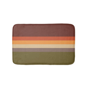 Herbstfarben - Rotes orangefarbenes Gelbbraun Badematte
