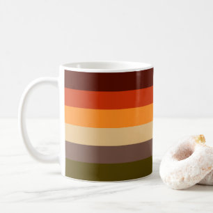 Herbstfarben - Rotes orangefarbenes Gelbbraun Kaffeetasse
