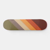 Herbstfarben - Rotes orangefarbenes Gelbbraun Skateboard (Horizontal)