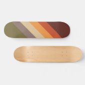 Herbstfarben - Rotes orangefarbenes Gelbbraun Skateboard (Horizontal)