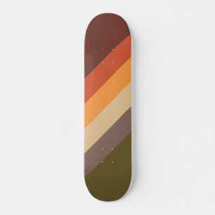 Herbstfarben - Rotes orangefarbenes Gelbbraun Skateboard