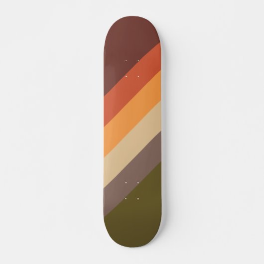 Herbstfarben - Rotes orangefarbenes Gelbbraun Skateboard (Vorne)