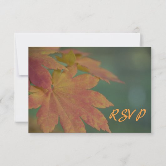 Herbstfarben - RSVP-Antwortkarte RSVP Karte (Vorderseite)