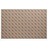 Herbstfarben Rust Brown und Aqua Stoff (Fat Quarter (45,7 x 55,9 cm))