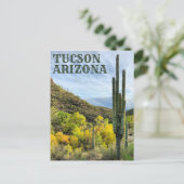 Herbstfarben Saguaro Sabino Canyon Postkarte (Stehend Vorderseite)