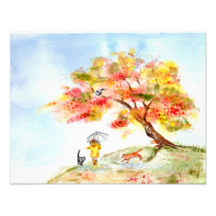 Herbstfarben Sakura Fotodruck