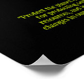 Herbstfarben SCHÜTZEN DEN PLANETEN, ERDE Kunst GER Poster (Ecke)