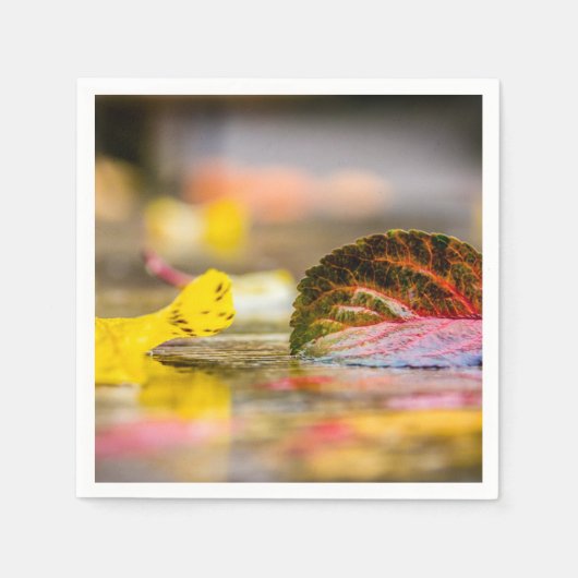 Herbstfarben Serviette (Vorderseite)