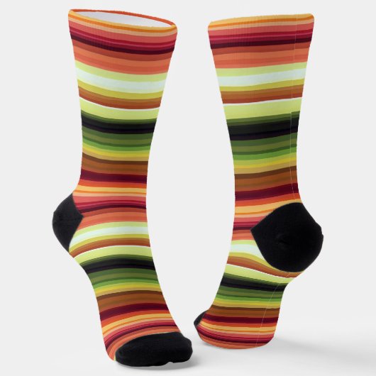 Herbstfarben Socken (Gewinkelt)