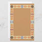 Herbstfarben-Stationierung Briefpapier (Vorne/Hinten)