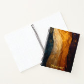 Herbstfarben Stoffdesign Spiralblock Notizblock (Innenseite)