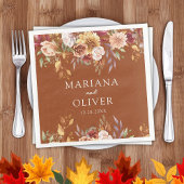 Herbstfarben Terracotta Wedding Serviette
