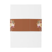 Herbstfarben Terrakotta auf dem Herbst Einladungsbanderole (Rückseitenbeispiel)