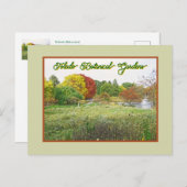 HERBSTFARBEN TOLEDO (OHIO) BOTANISCHE GÄRTEN POSTKARTE (Vorne/Hinten)