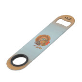 Herbstfarben Türkei Blätter Erntedank Speedflaschenöffner (Vorderseite Schrägansicht)