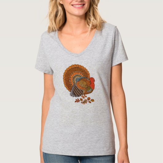 Herbstfarben Türkei Blätter T-Shirt (Vorderseite)
