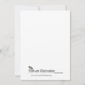 Herbstfarben über Ecru Bridal Dusche Einladung (Rückseite)