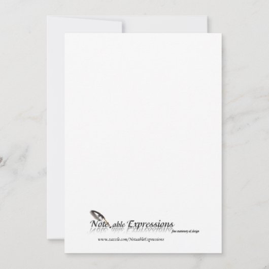 Herbstfarben über Ecru Bridal Dusche Einladung (Rückseite)