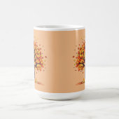 Herbstfarben und sinkende Blätter Kaffeetasse (Mittel)