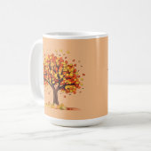 Herbstfarben und sinkende Blätter Kaffeetasse (Vorderseite Links)