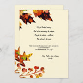 Herbstfarben verschieben Ankündigung (Vorne/Hinten)