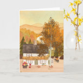 Herbstfarben verschwinden karte (Gelbe Blume)