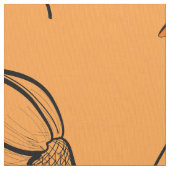 Herbstfarben Vintage Blume Stoff (Nahaufnahme)